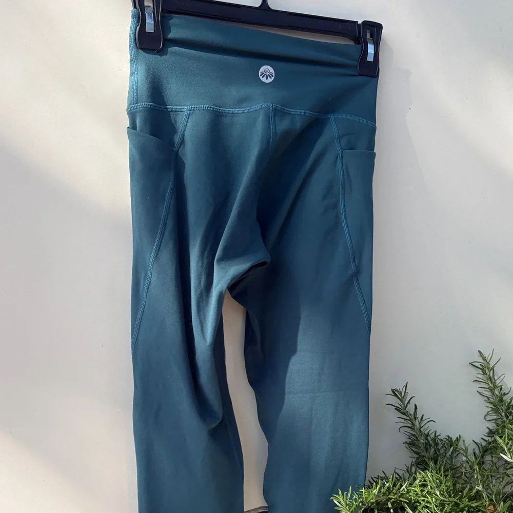 Senita Athletics Teal High-Waisted Leggings - Picture 4 of 4